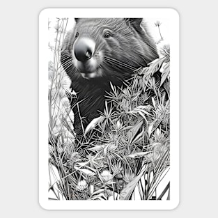 Wombat portrait Sticker